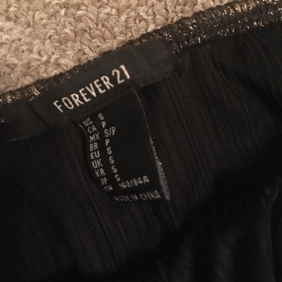 F21 bronze metallic off the shoulder top - Picture 7 of 8